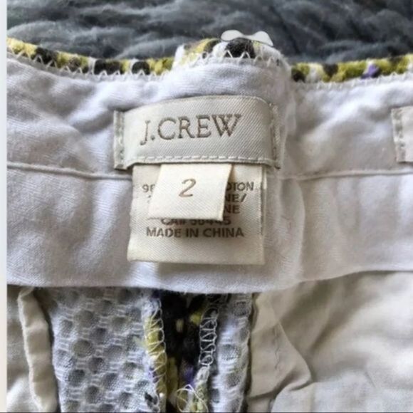 J. Crew Cafe Capri textured print size 2 - Picture 10 of 10